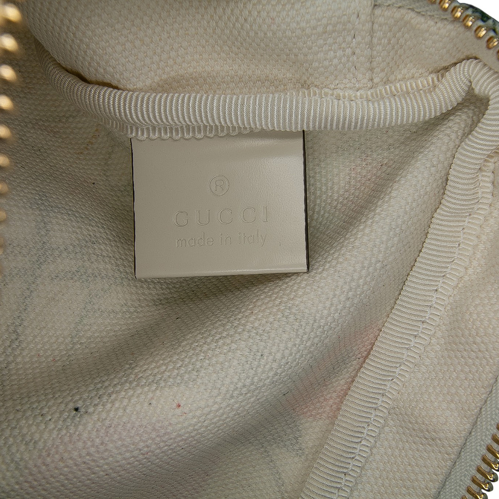 Pre-Loved Gucci Cutout Leather and Flora Canvas Infinity Crossbody - Picture 6 of 12